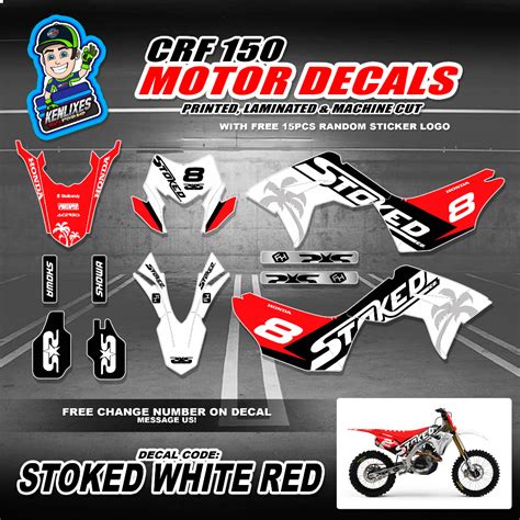 Honda Crf Full Body Sticker Decals Batch Shopee Philippines