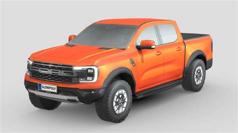 3d Ford Ranger Raptor 2023 Model Turbosquid 2149884