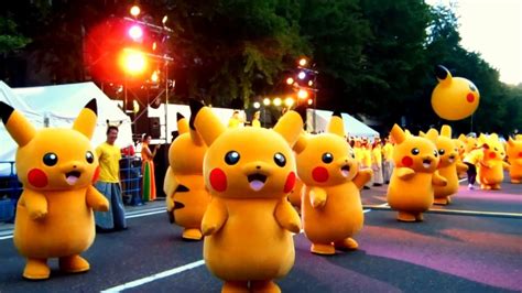 ピカチュウダンスパレードPikachu Outbreak 2015 Pikachu Dance parade YouTube