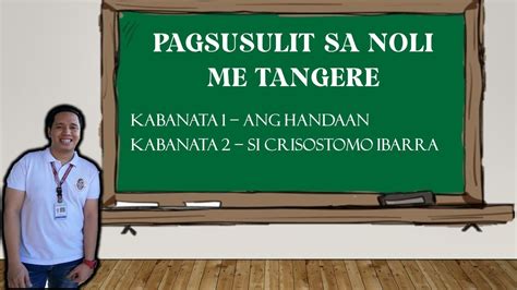 Kabanata At L Noli Me Tangere L Pagsusulit L Pagpapaliwanag Youtube