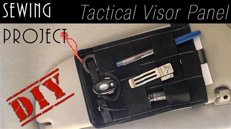 Diy Sewing Tactical Visor Panel And Setup Youtube