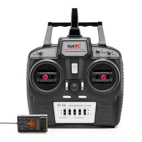 HOTRC KT 6A 2 4G 6 Channel RC Transmitter Receiver With Built In