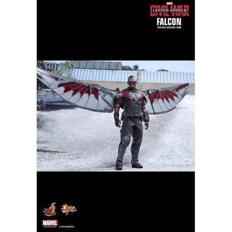 Boneco Falcão Falcon Capitão América Guerra Civil Escala Hot Toys Toyshow Tudo de