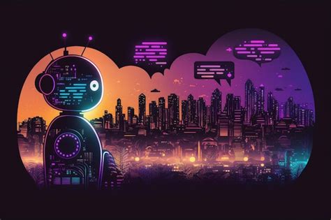 Smart City Mit Robotersystem K Nstlicher Intelligenz Chat Gpt Chatbot