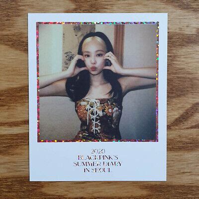 JENNIE OFFICIAL POLAROID Photocard 2020 BlackPink S Summer Diary In