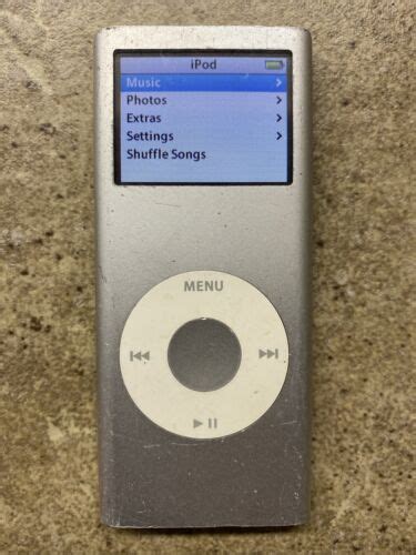 Apple Ipod Nano 2nd Generation Silver 2 Gb Mp3 Player Working Ebay