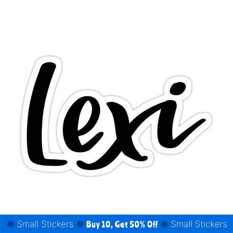 Lexi Sticker For Sale By Ellietography In 2023 Vinyl Decal Stickers