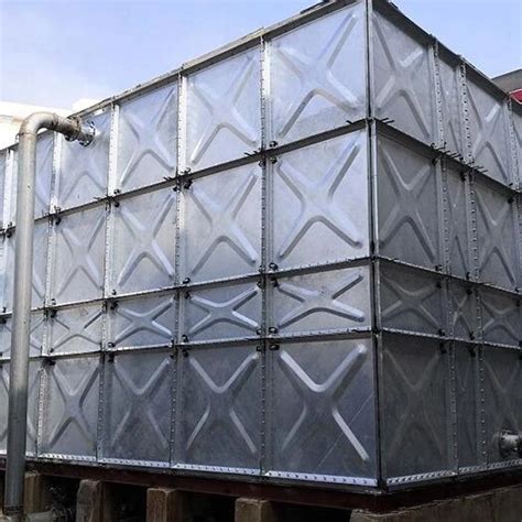 Rectangular Factory High Level Hot Dipped Galvanized Steel Water Tank Container China HDG