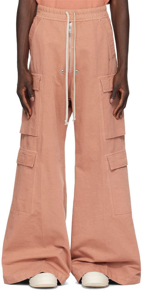 Rick Owens Drkshdw Pink Jumbo Bela Cargo Pants Modesens