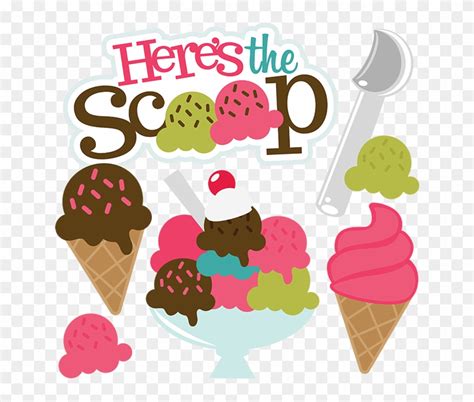 Heres The Scoop Svg Scrapbook Collection Ice Cream Heres The Scoop