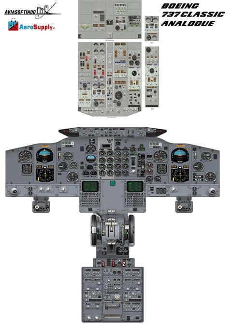 POSTER COCKPIT DRILL BOEING 737 CLASSIC Analog Aerosupply