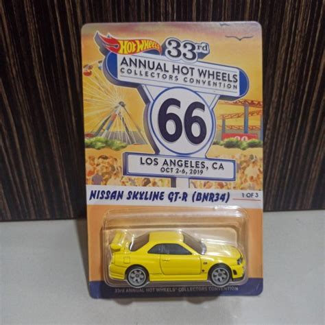 Hot Wheels Nissan Skyline GT R BNR R Yellow Convention Shopee Malaysia