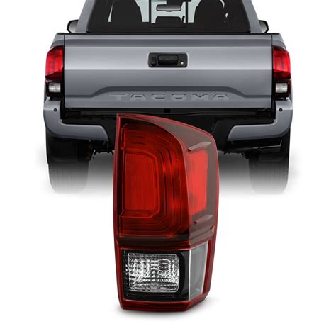 AKKON Fits 2016 2020 Toyota Tacoma Pickup Truck Black Red Clear Tail