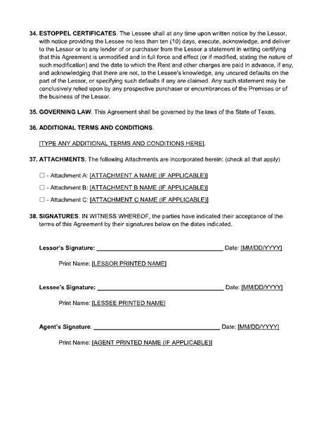 Texas Ground Lease Agreement 7
