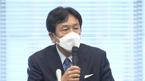 「明日の首班指名までは『枝野』と書いて」辞任表明の枝野代表が議員総会で挨拶｜fnnプライムオンライン