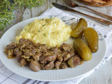 Smażona wątróbka z cebulką przepis PrzyslijPrzepis pl