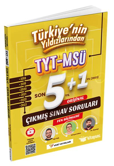 TYT MSÜ Fen Bilimleri Son 6 Yıl Video Çözümlü Orijinal Çıkmış Sorular