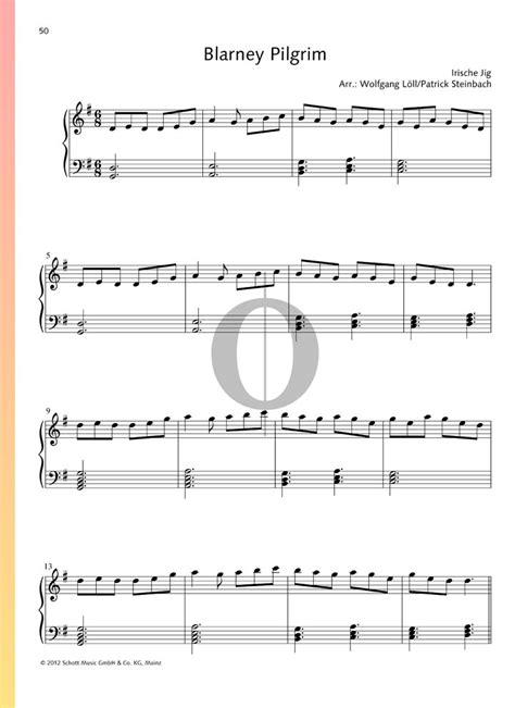 Blarney Pilgrim Anonymous Piano Sheet Music Oktav