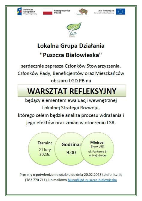 Wydarzenia Lokalna Grupa Dzia Ania Lgd Lokalna Grupa Dzia Ania