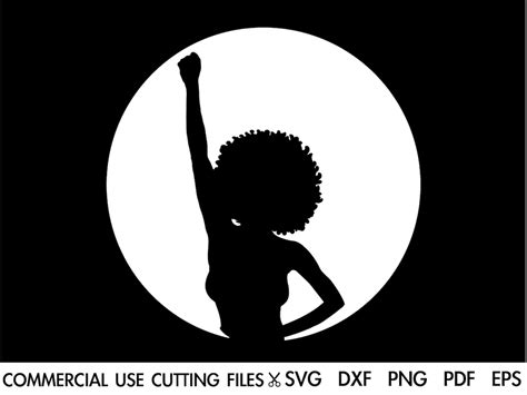 Afro Black Power Fist Svg Afro Svg Black Woman Svg Freedom Svg