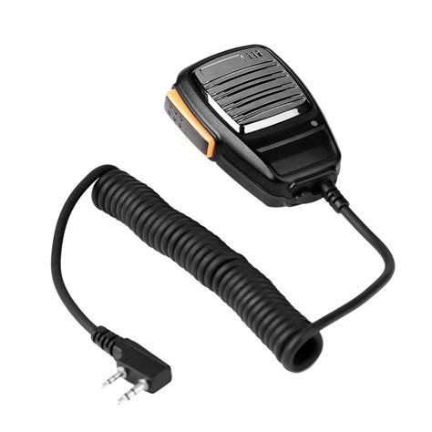 Pin K Head Handheld Walkie Talkie Speaker Mic Hand Microphone With