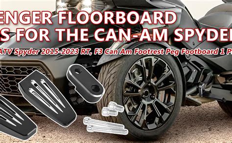 Amazon Bakafoh Motorcycle Highway Foot Pegs For Can Am Spyder F