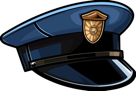 Ai Generated Police Hats Design Illustration Isolated On Transparent