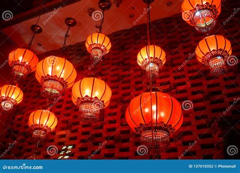 Red Lanterns in Chinese New Year Chinese Festival Stock Photo - Image ...