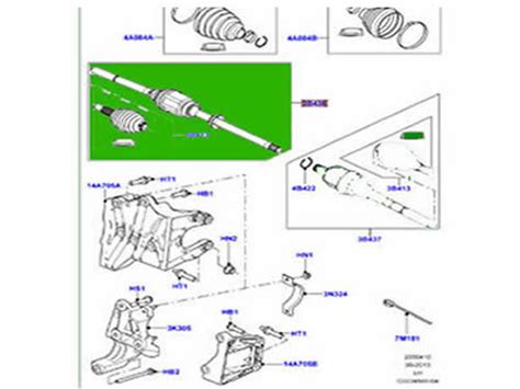LAND ROVER DRIVESHAFT FRONT RH RANGE ROVER EVOQUE DISCOVERY SPORT ...