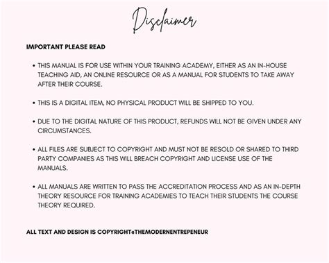 Intimate Female Waxing Training Manual Bikini Brazilian Student Class Guide Tutor Educator
