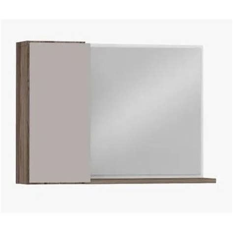 Espelheira Em Madeira Nude Tamarindo Para Banheiro Cozimax