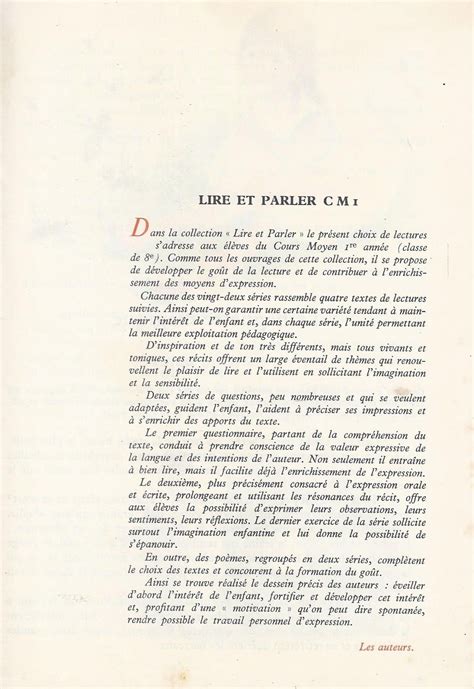 Manuels Anciens Delpierre Furcy Lire Et Parler CM1 1967 Grandes