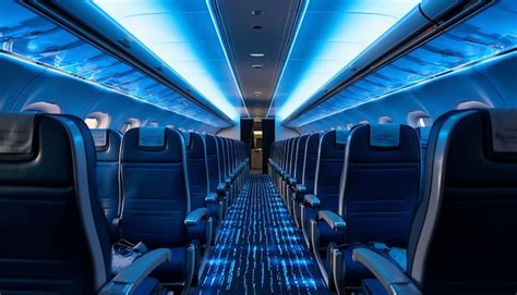 Premium AI Image | Airplane cabin interior design