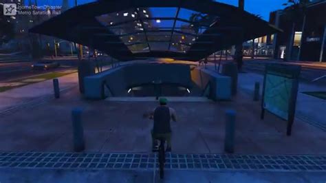 Gta 5 Pc Bmx Metro Station Rail Youtube