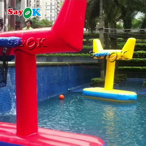 Floating Inflatable Basketball Hoop Game Inflatable Water Basketball ...