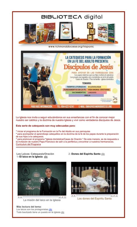 La Misi N Del Laico En La Iglesia Los Dones Del Esp Ritu Santo