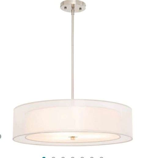 VONLUCE 3 Light Double Drum Pendant Light 20 Metzger Property