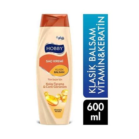 Hobby Klasik Balsam Saç Kremi 600 ml Onur Market