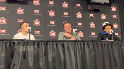 Kansas Coach Bill Self Joins Mitch Lightfoot Jalen Wilson To Preview