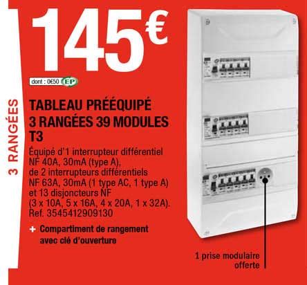 Promo Tableau Preequipe Rangees Modules T Chez Brico D P T