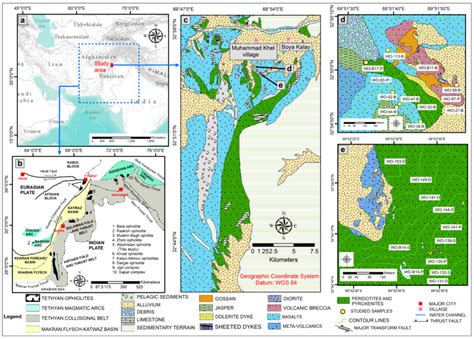 general map showing  location   study area  tectonic