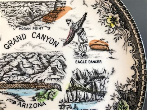 Grand Canyon Collectible Plate Transferware Etsy