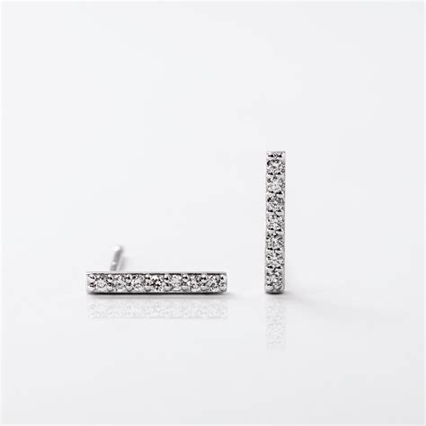 Linear Bar Stud Earrings - Personal Illusions