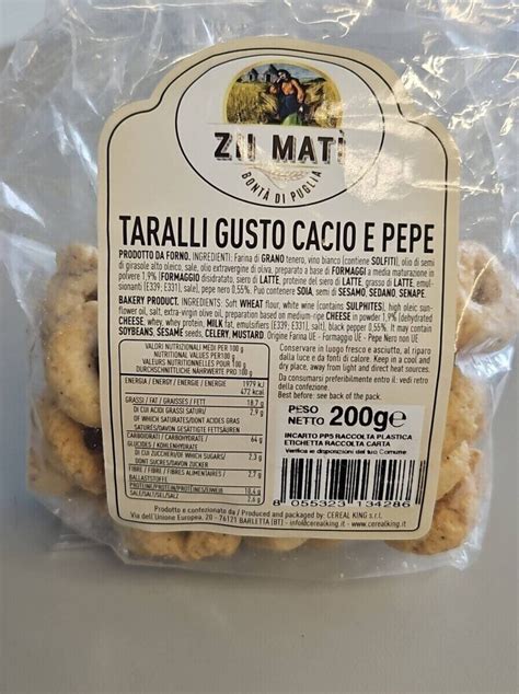 Taralli gusto cacio e pepe Zii Matì 200 g