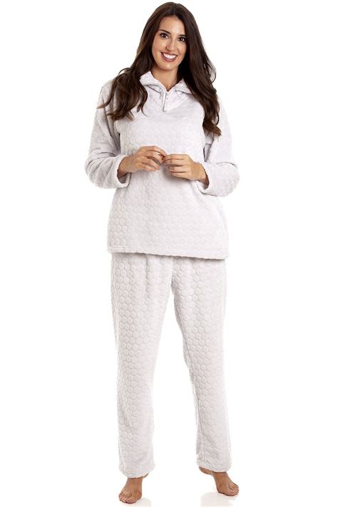 Camille Camille Womens Light Grey Spot Pyjama Set Camille From Camille Lingerie Uk