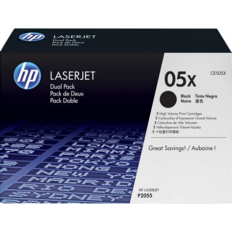 HP LaserJet CE505X Black Print Cartridge (Dual Pack) CE505XD B&H