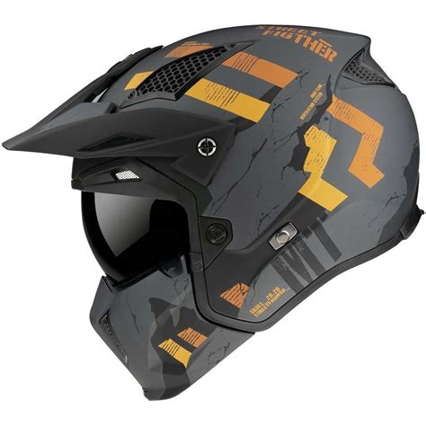 Casque Moto Mt Helmet Streetfighter Sv Skull A Matt Grey Vente En