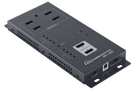 Матричный коммутатор 4x2 HDMI, 4K Lenkeng LKV342PRO
