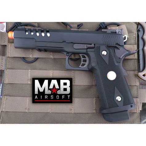 Pistola Airsoft We Hi Capa K Gbb Full Metal Preta Calibre Mm