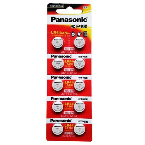 Batterie Panasonic LR44 A76 AG13 G13A LR1154 SR1154 357A SR4 Kaufen